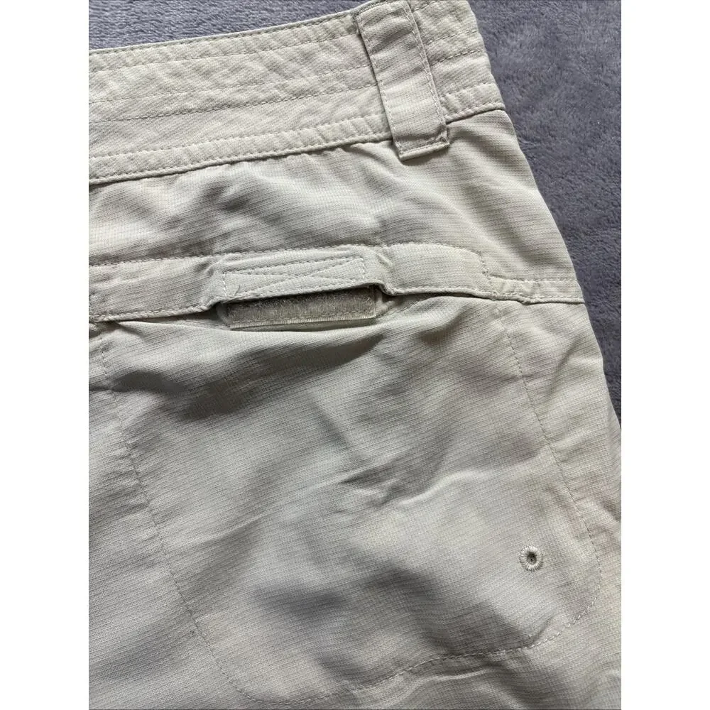 Columbia Shorts Womens 14 Beige XCQ Lightweight Utility Pocket Hiking Outdoors